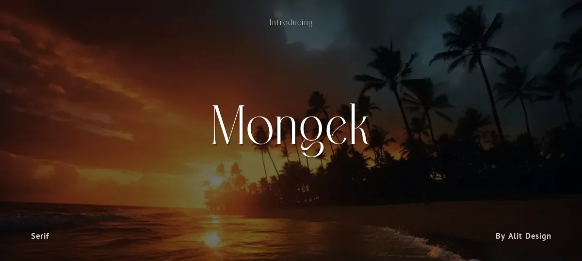 Mongek font preview