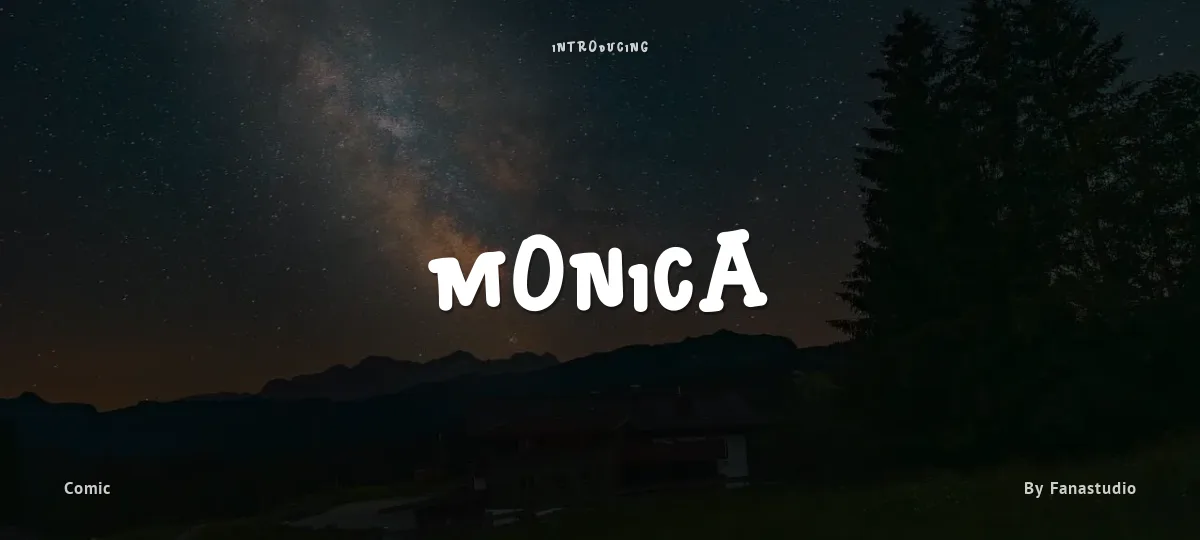 Monica font preview
