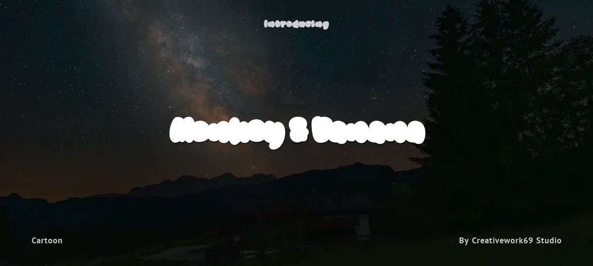 Monkey & Banana font preview