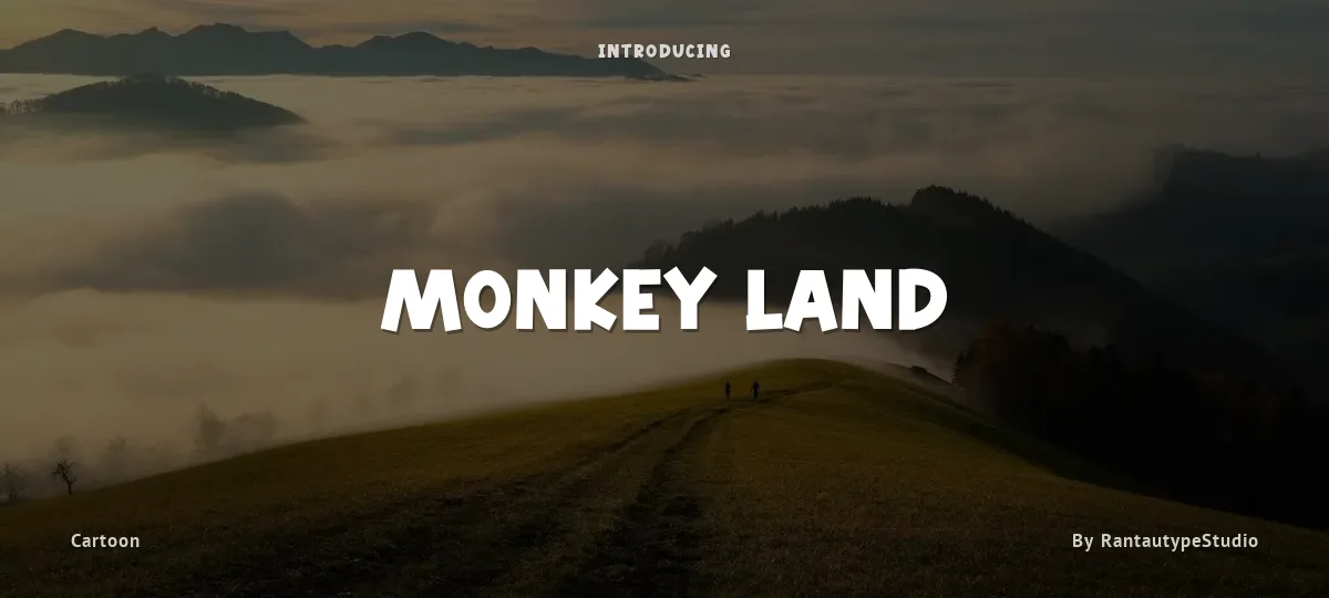 Monkey Land font preview