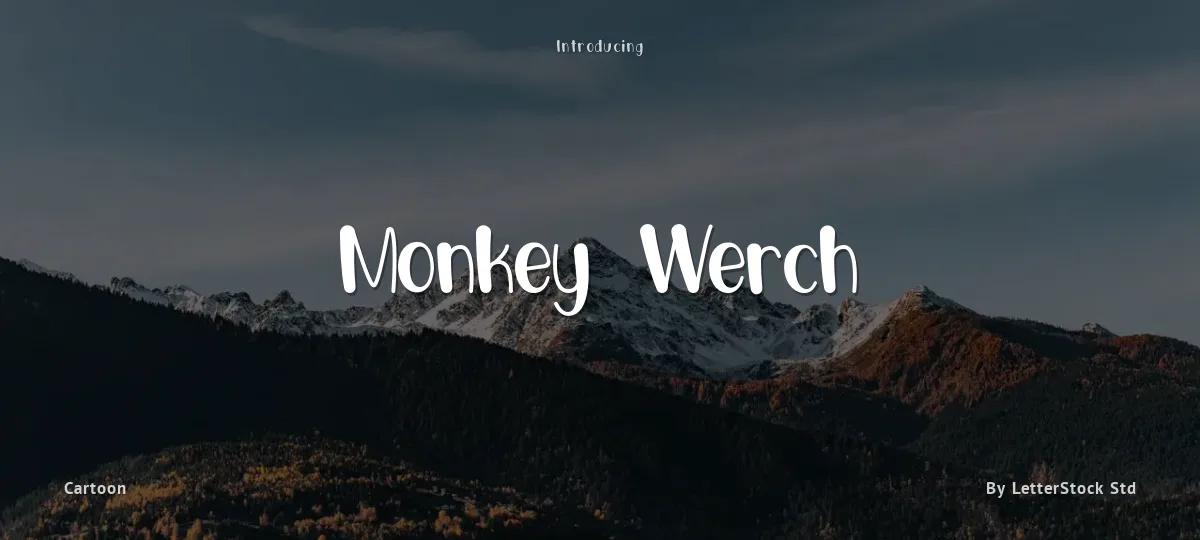Monkey Werch font preview