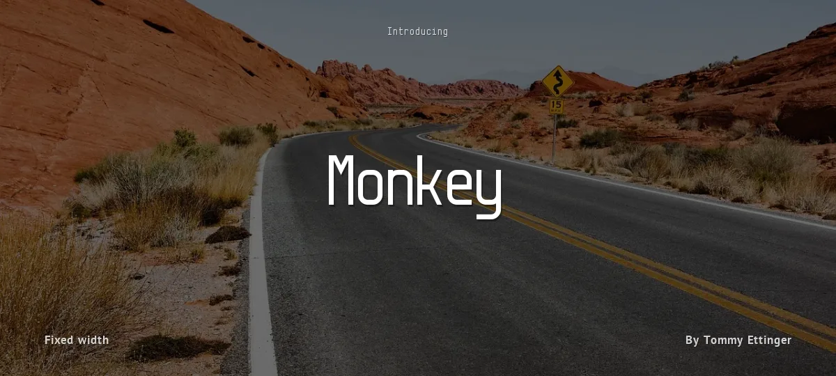 Monkey font preview