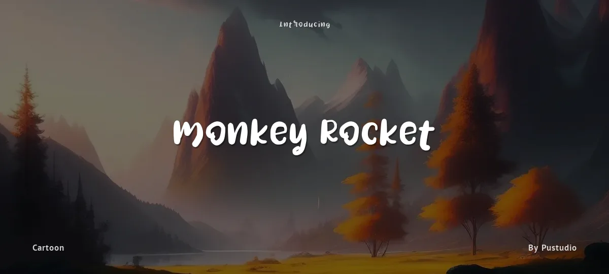 Monkey Rocket font preview