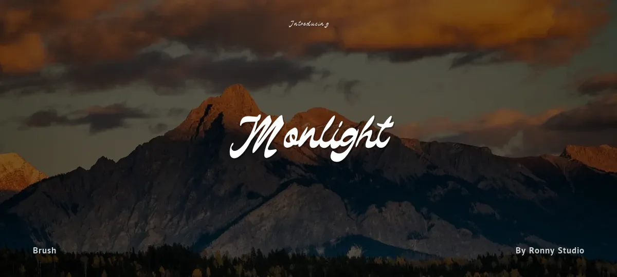 Monlight font preview