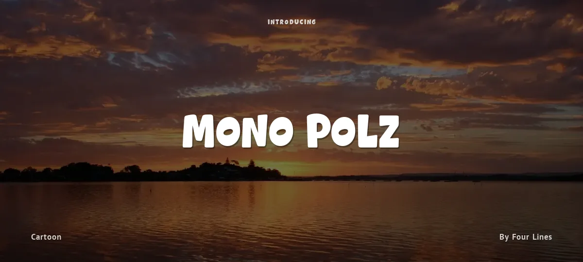 Mono Polz font preview