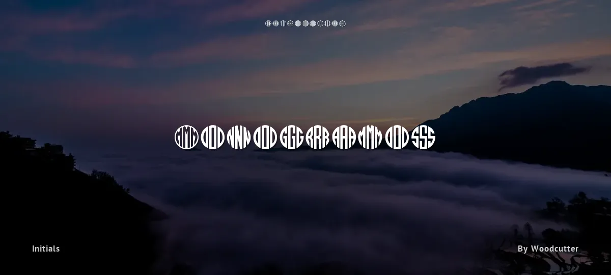 Monogramos font preview
