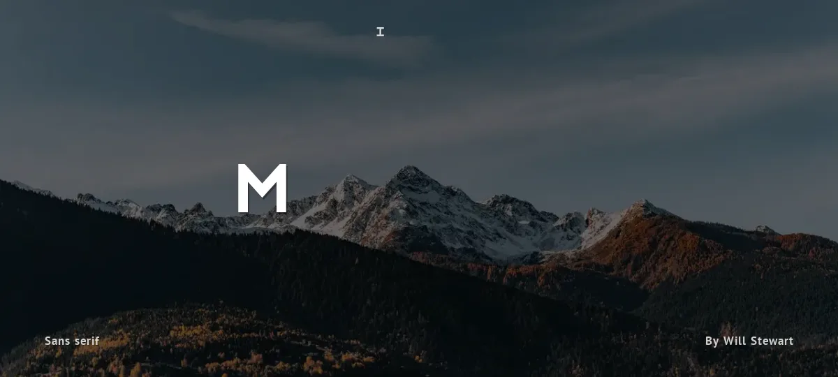 Monometric font preview