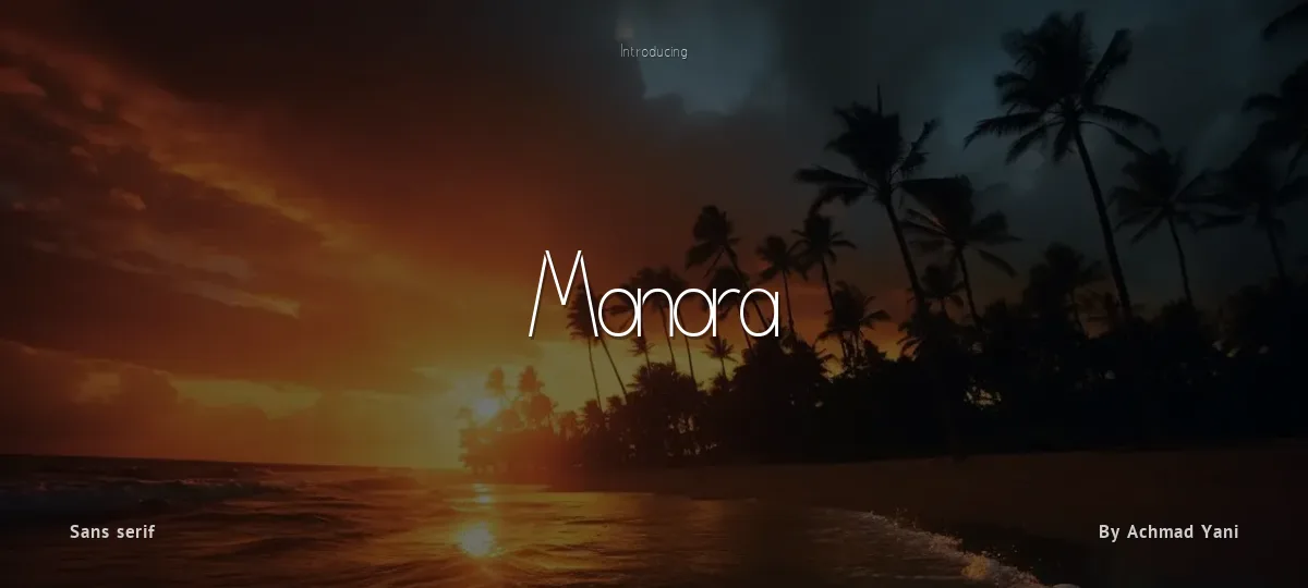 Monora font preview