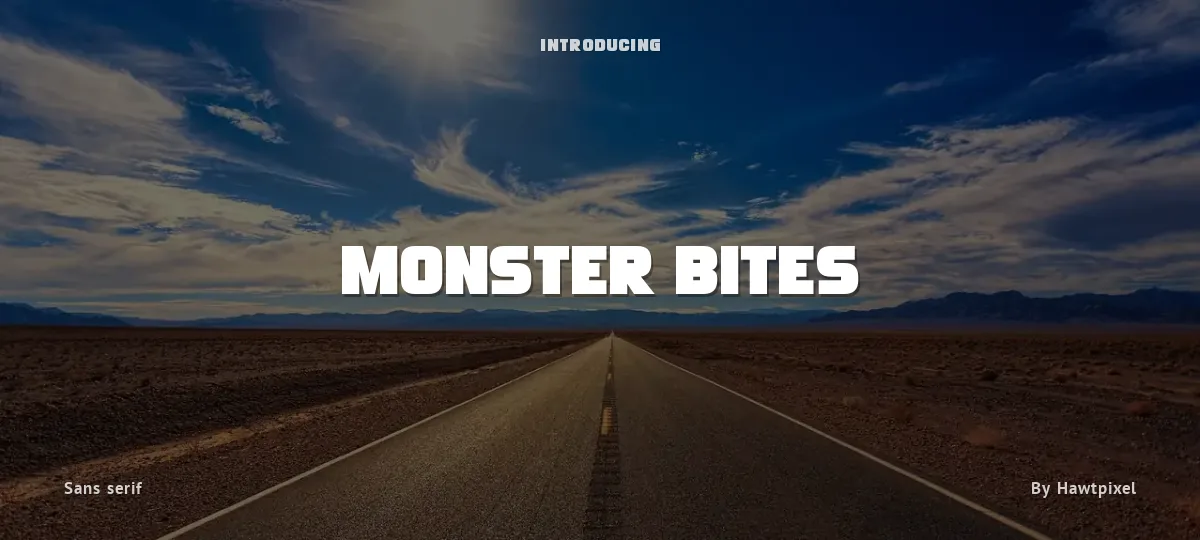 Monster Bites font preview