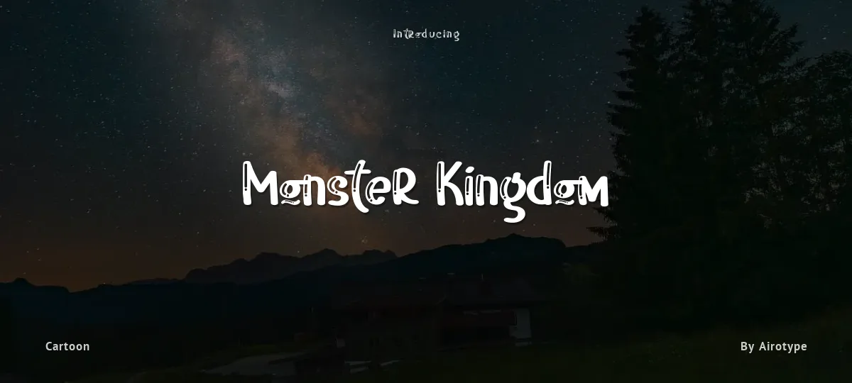Monster Kingdom font preview