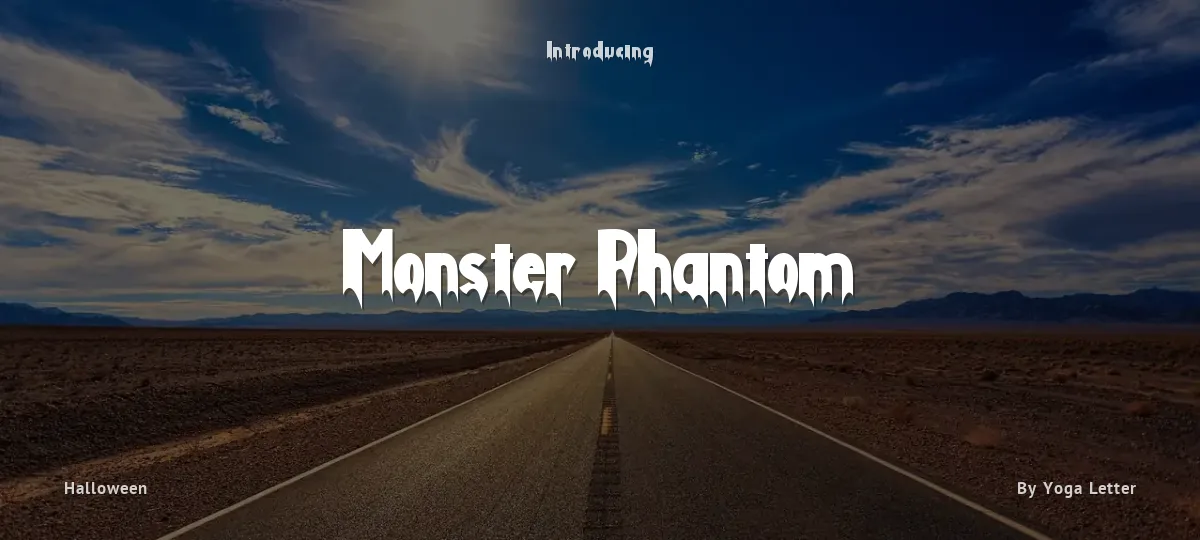 Monster Phantom font preview