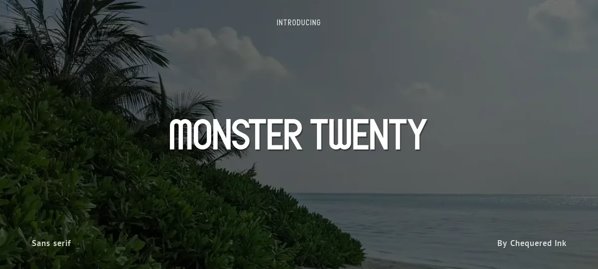 Monster Twenty font preview