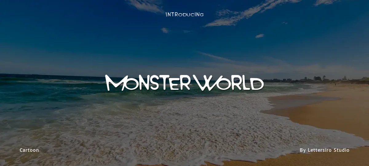 Monster World font preview
