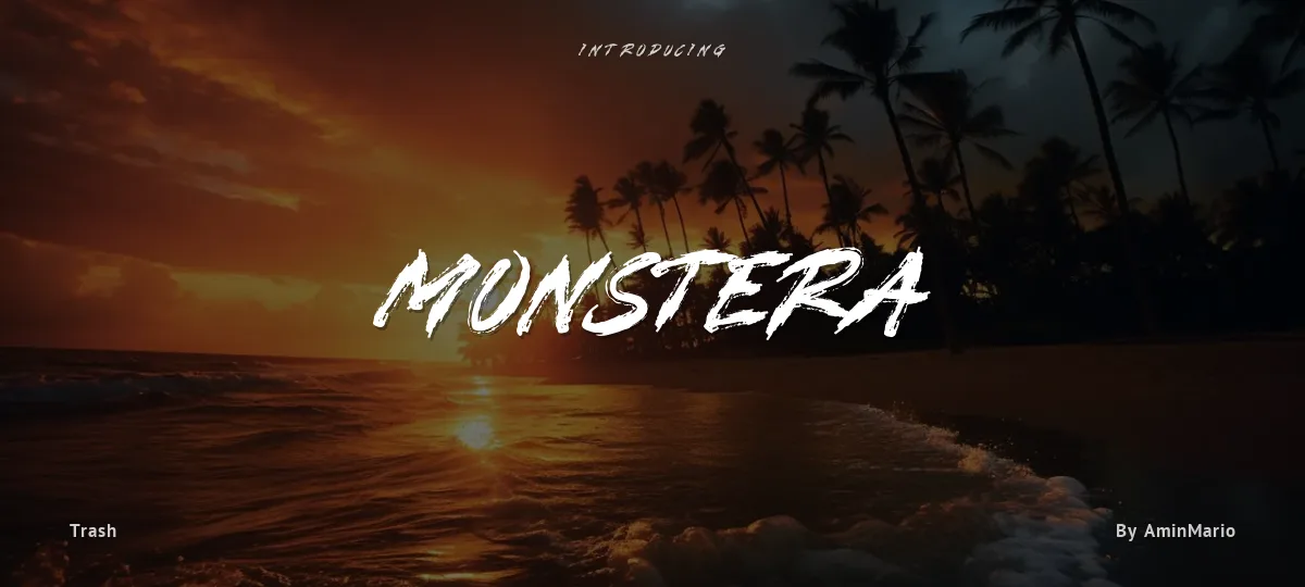 Monstera font preview
