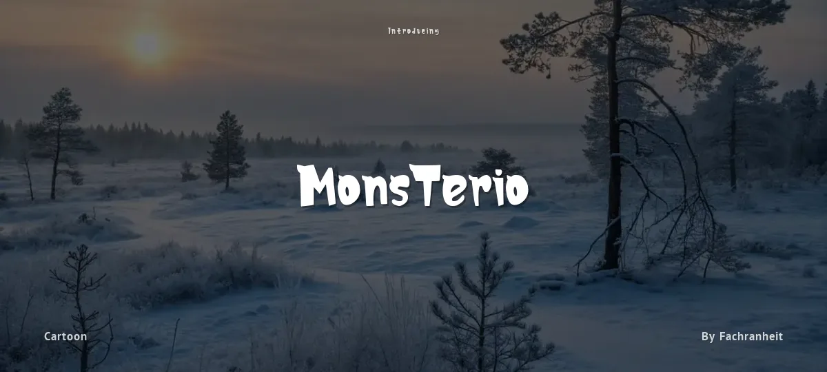 MonsTerio font preview