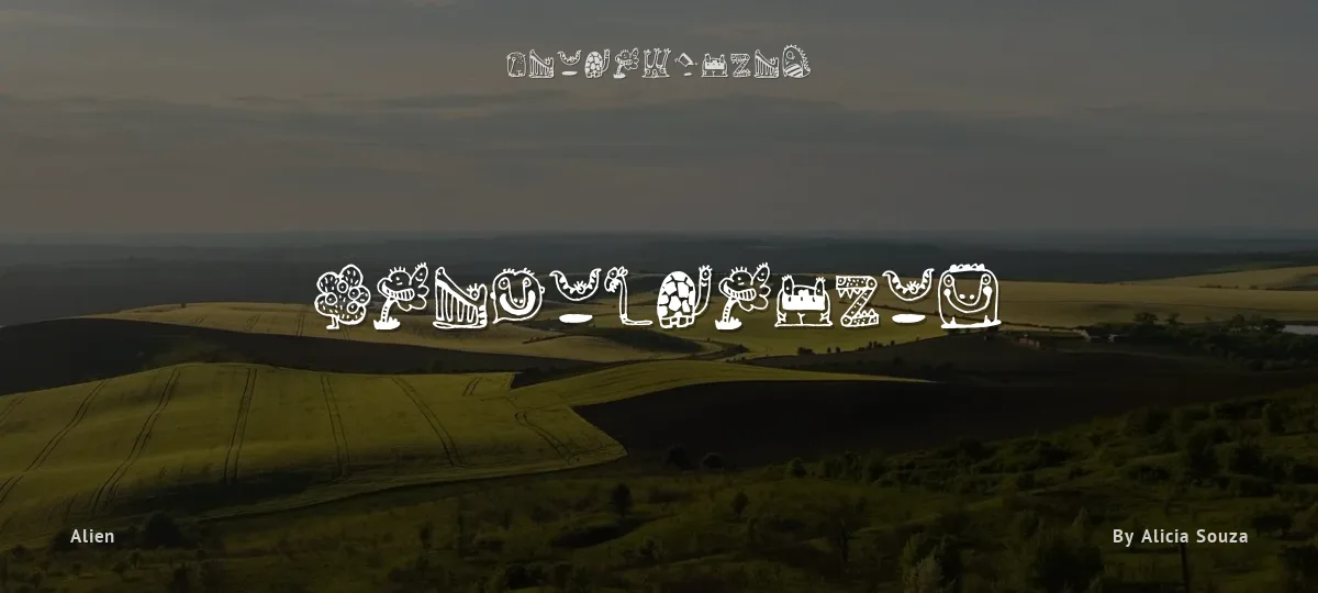 Monsterocity font preview