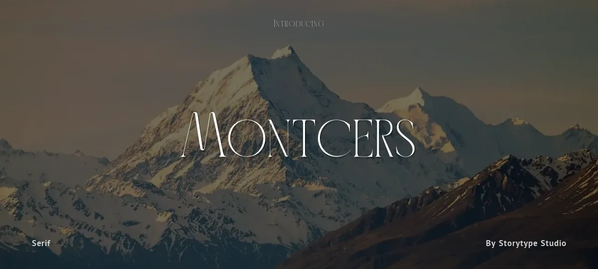 Montcers font preview