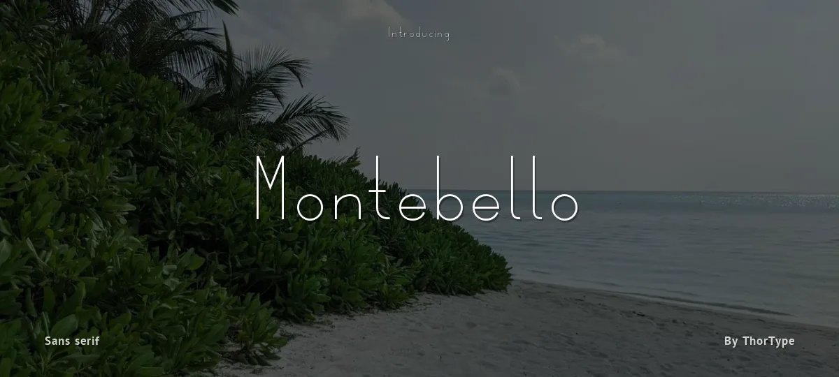 Montebello font preview