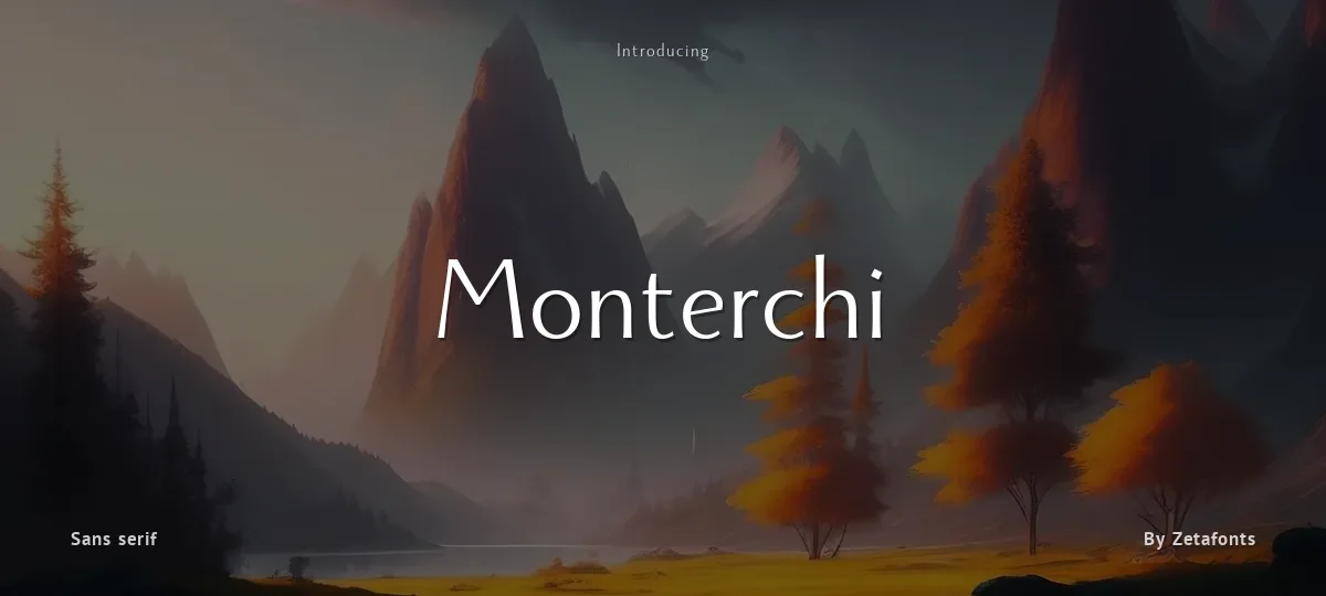 Monterchi font preview