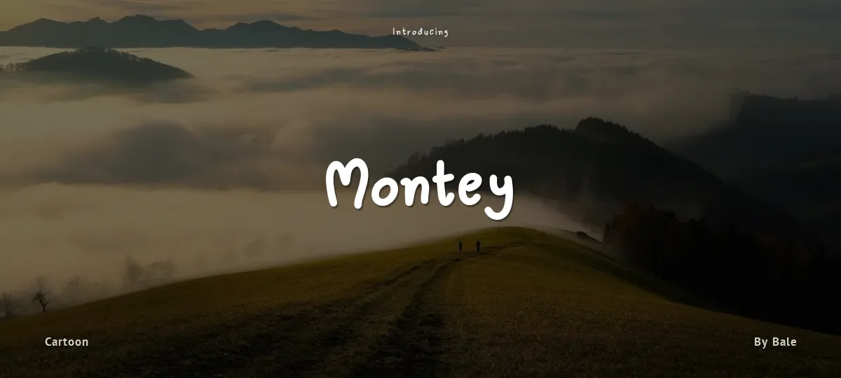 Montey font preview