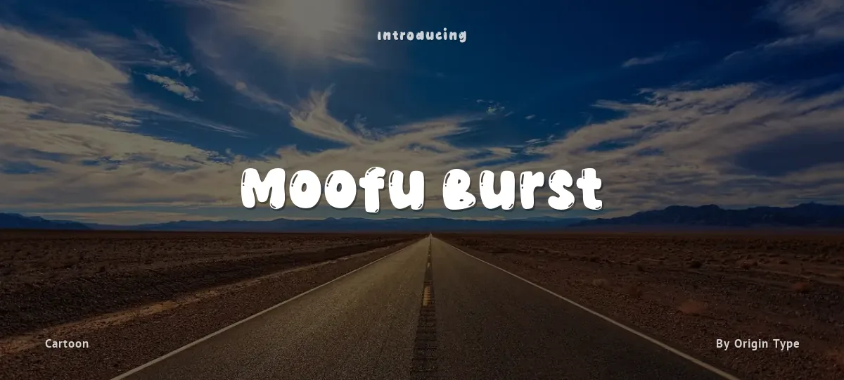 Moofu Burst font preview