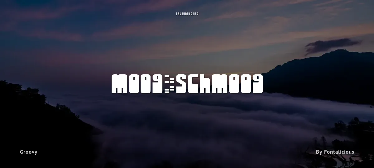 Moog/Schmoog font preview