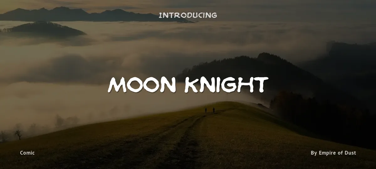 Moon Knight font preview