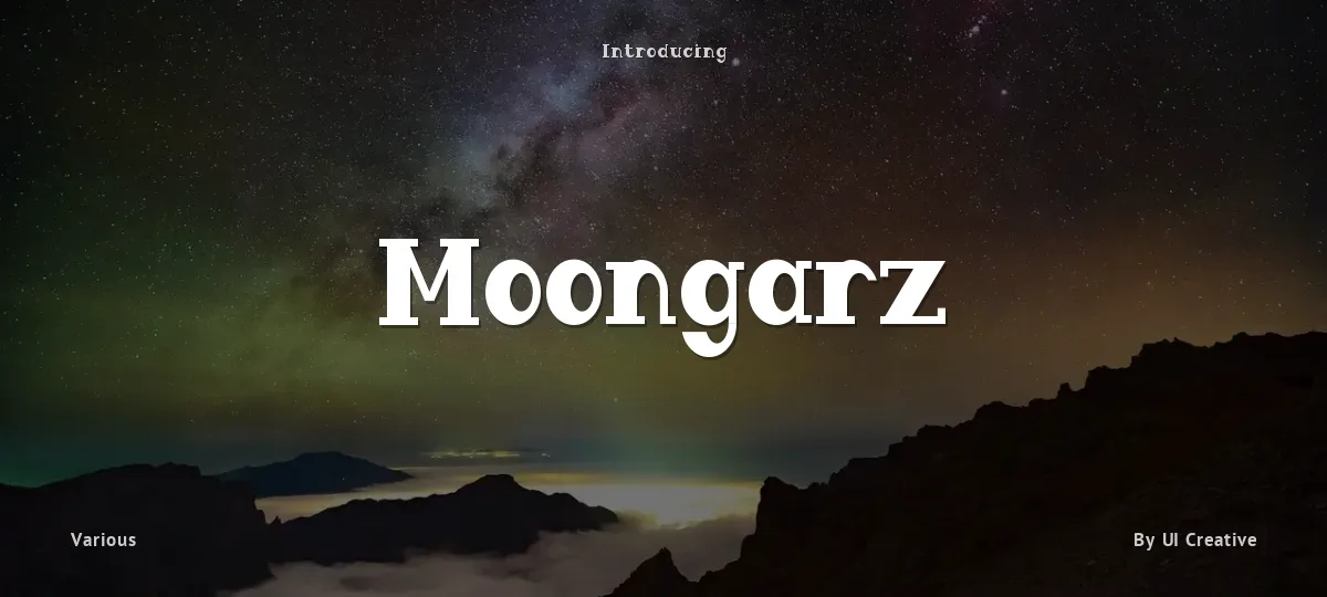 Moongarz font preview