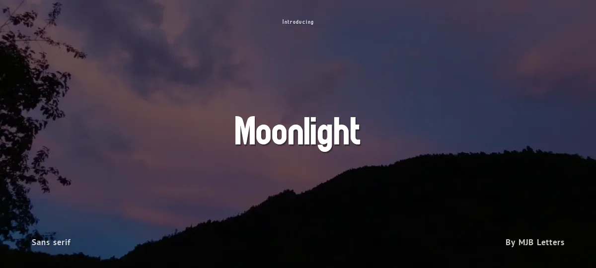 Moonlight font preview
