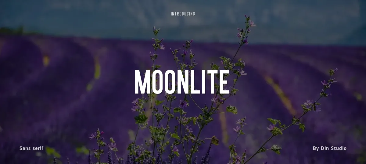 Moonlite font preview