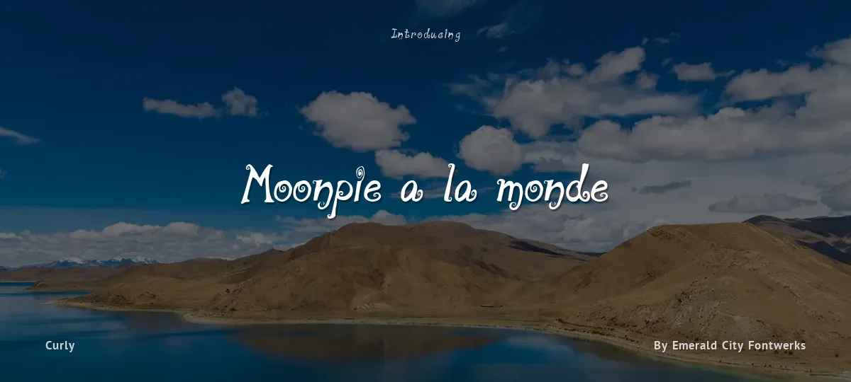 Moonpie a la monde font preview