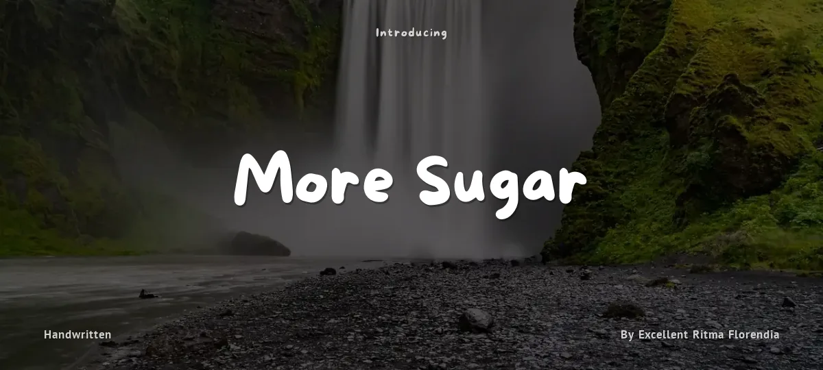 More Sugar font preview