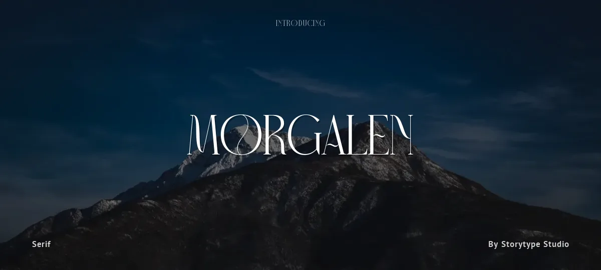 Morgalen font preview