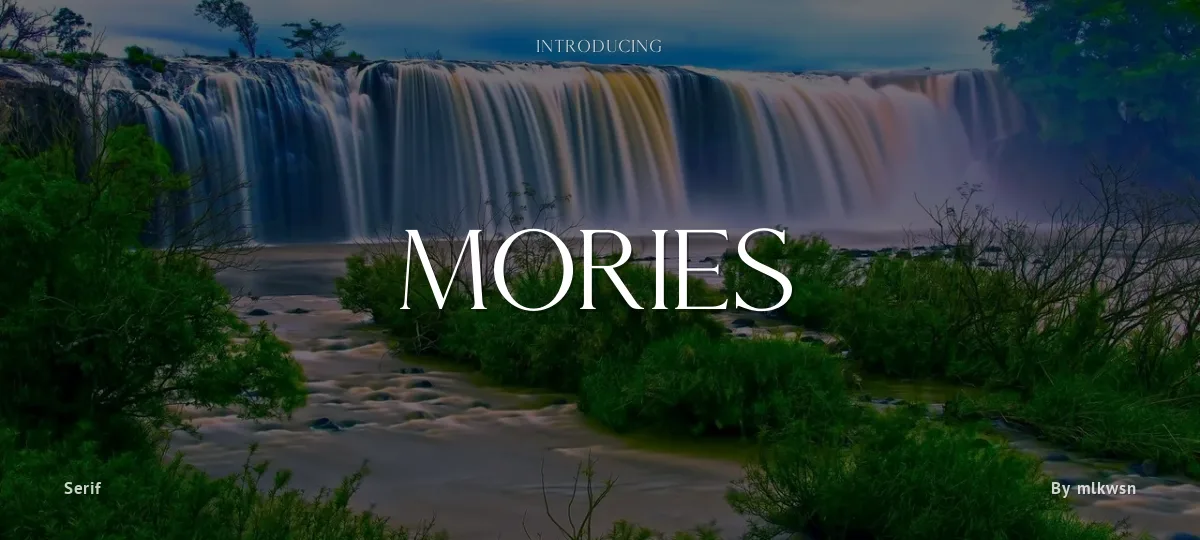 Mories font preview