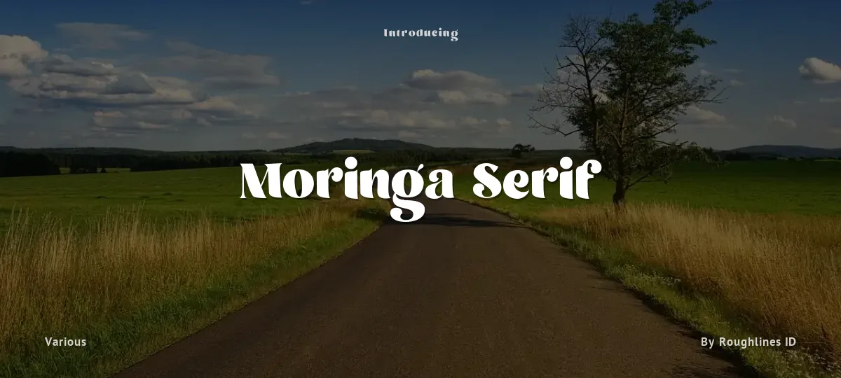 Moringa Serif font preview