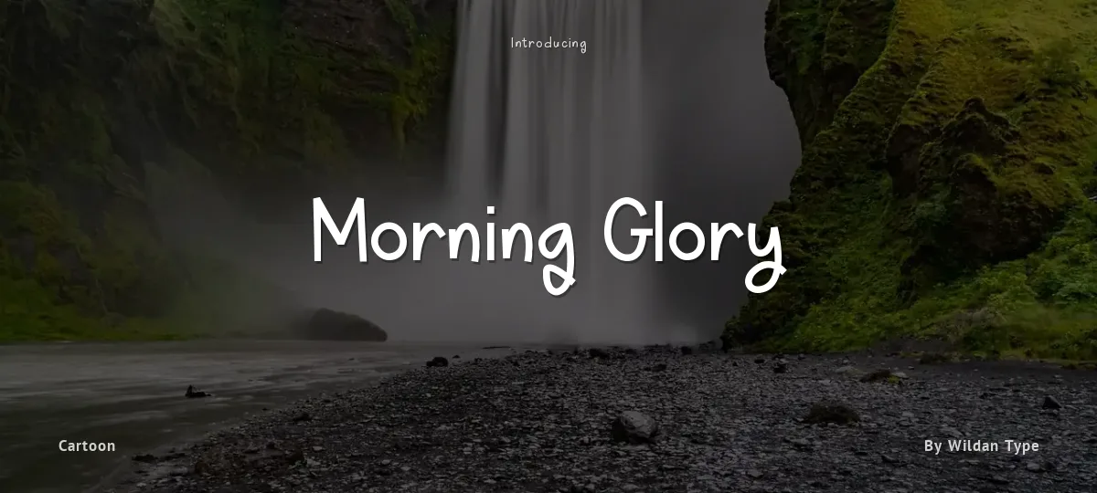 Morning Glory font preview