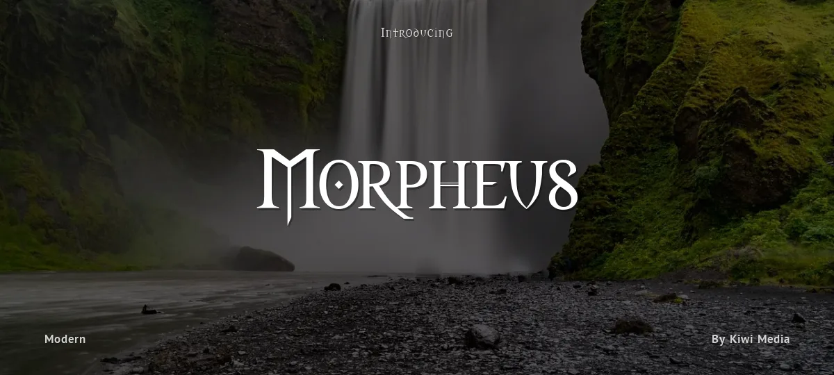 Morpheus font preview