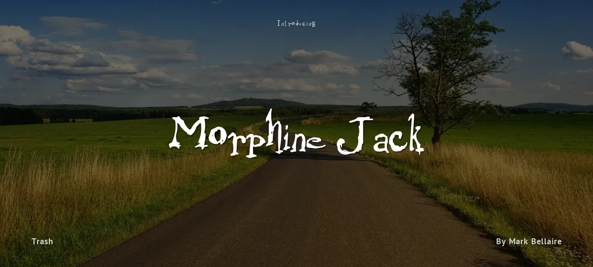 Morphine Jack font preview