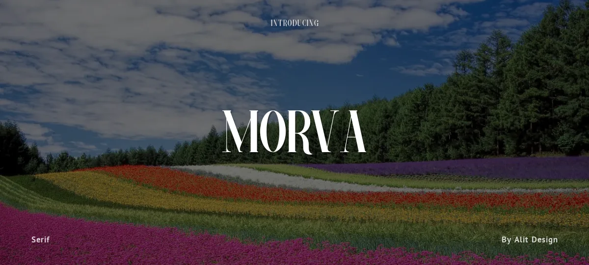 Morva font preview