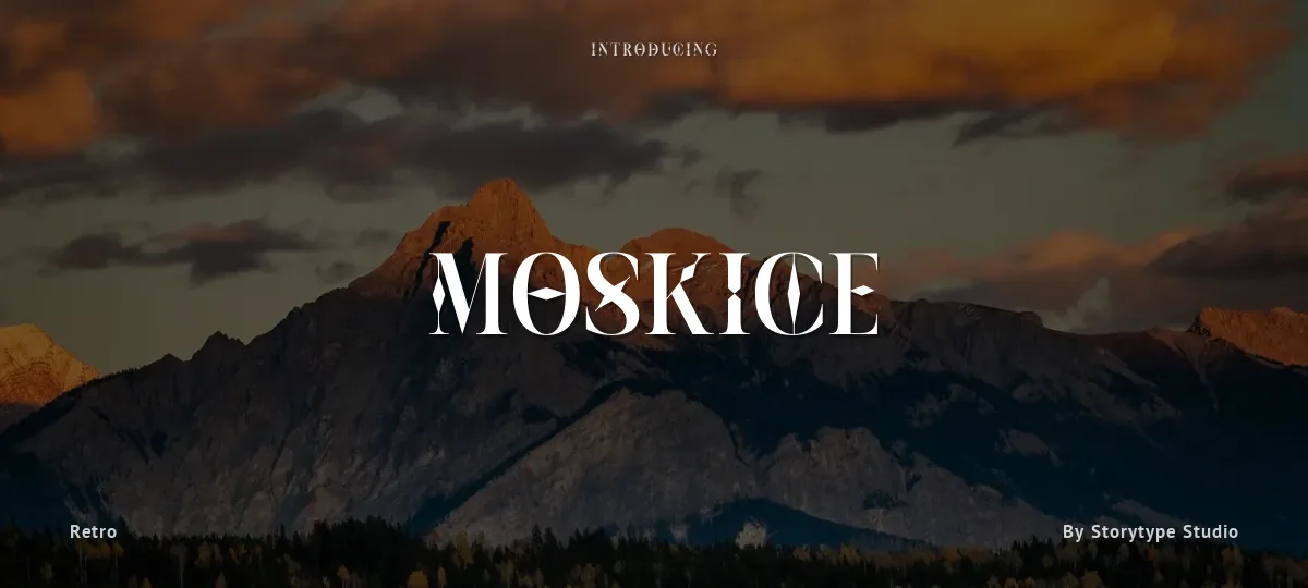 Moskice font preview