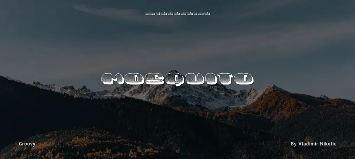 Mosquito font preview