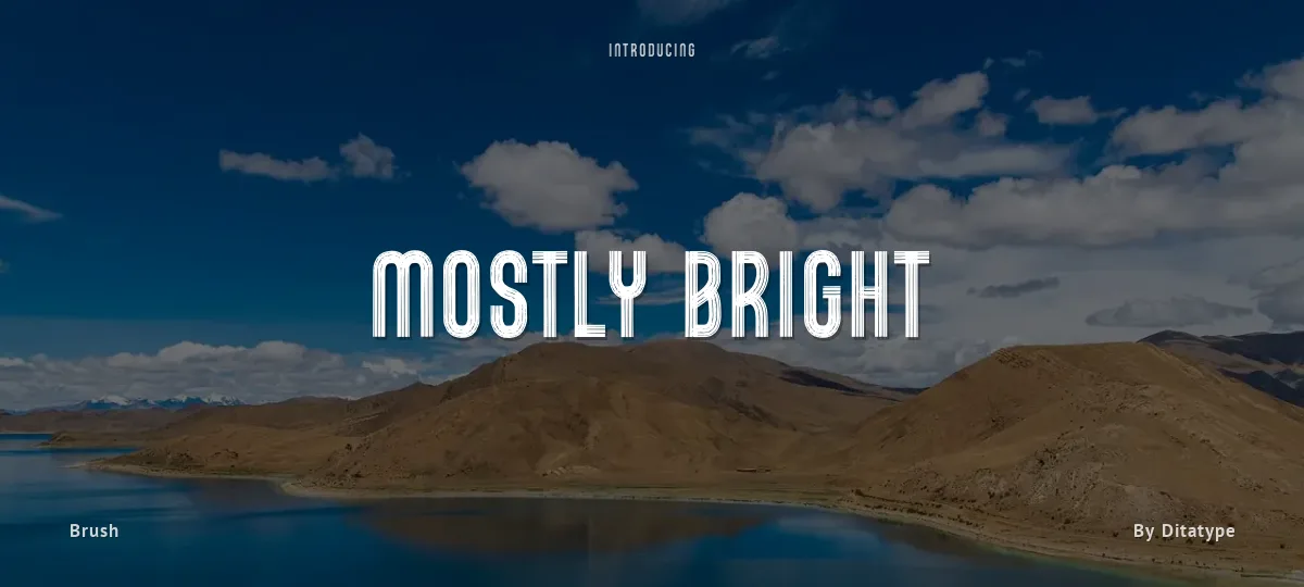 Mostly Bright font preview