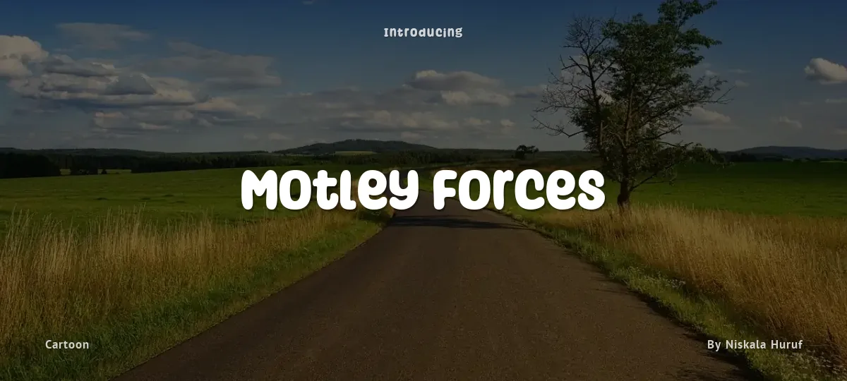 Motley Forces font preview