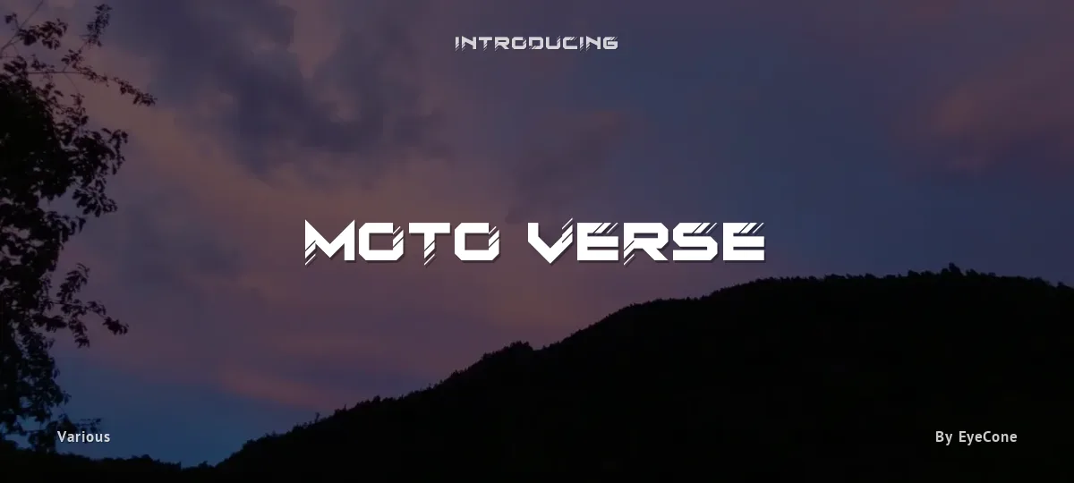 Moto Verse font preview