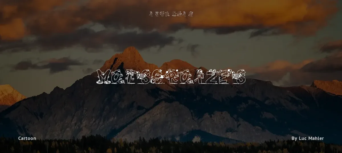 Motscroizes font preview