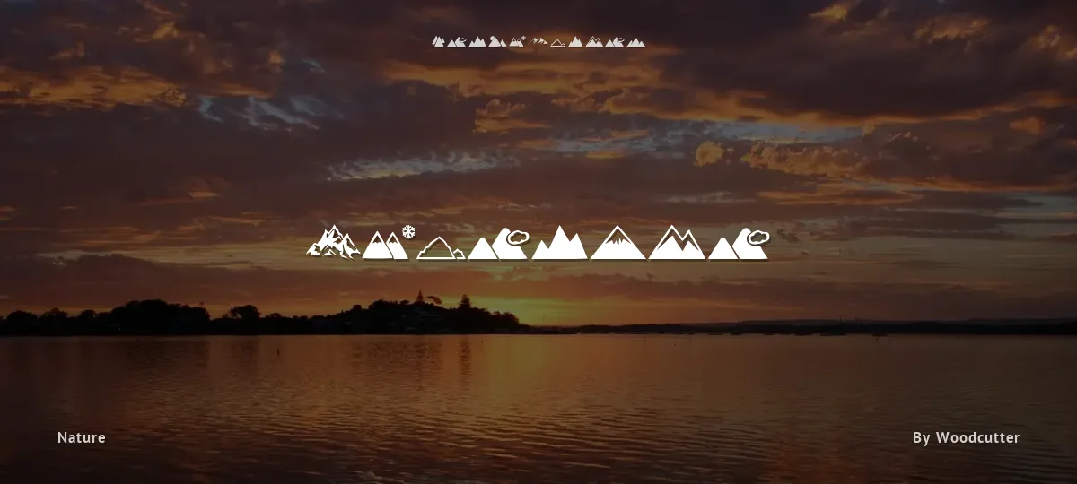 Mountain font preview