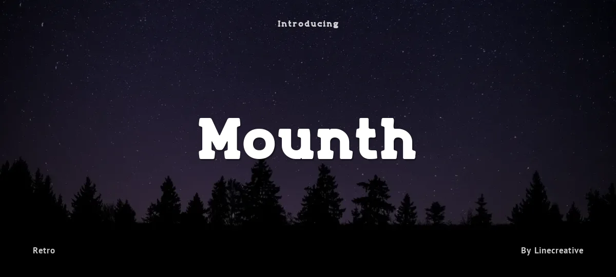 Mounth font preview