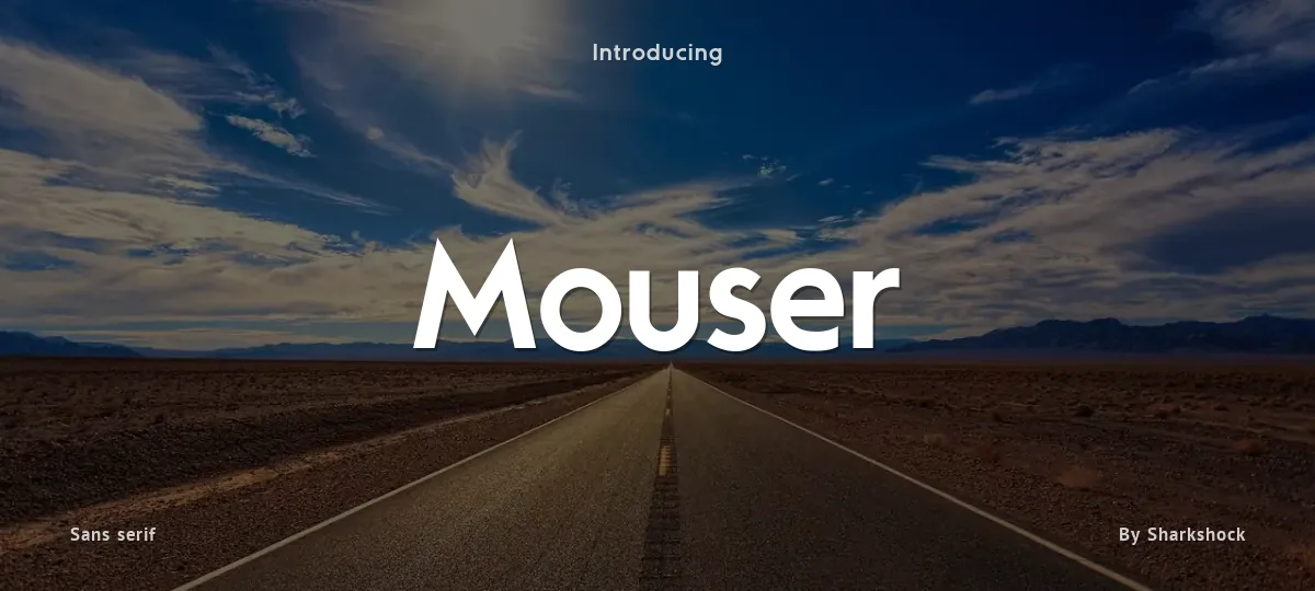 Mouser font preview