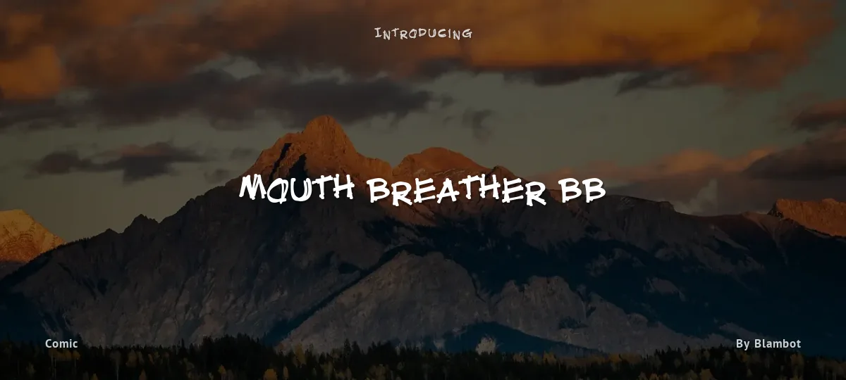 Mouth Breather BB font preview