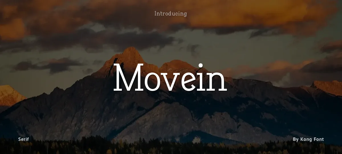 Movein font preview